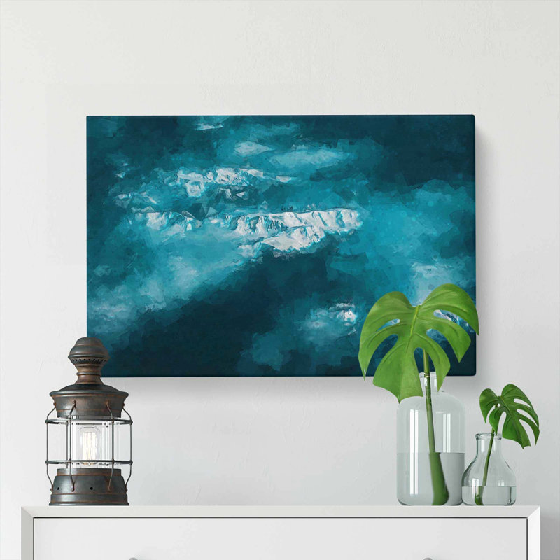 Mountain Tops In Romania In Abstract - Wrapped Canvas, 40cm H x 60cm W x 3cm D