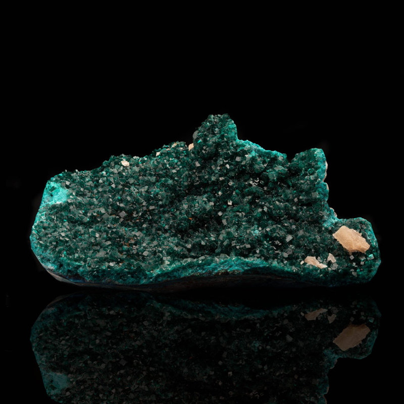 Dioptase avec calcite