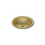 Bachata®20" Oval Drop-In/Undermount Bathroom Sink, No Overflow