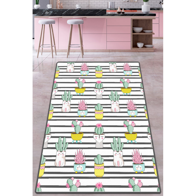 Luxurious Area Rug 6.6 x 9.5 Feet, 100% Polyester, 0.4 inches Pile Height | Antibacterial, Non-Slip Underside, Machine Washable | Perfect for Living Room, Bedroom & Dining Spaces, Soft & Durable Design