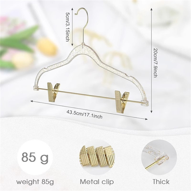 Cintre pour pantalons ajustable Crystal Clear, 50