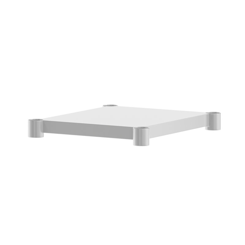 Galvanized Steel Adjustable Add-On Work Table Restaurant Shelf for Work Tables, 18" x 24"