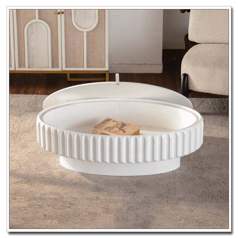 Table de rangement avec couvercle amovible