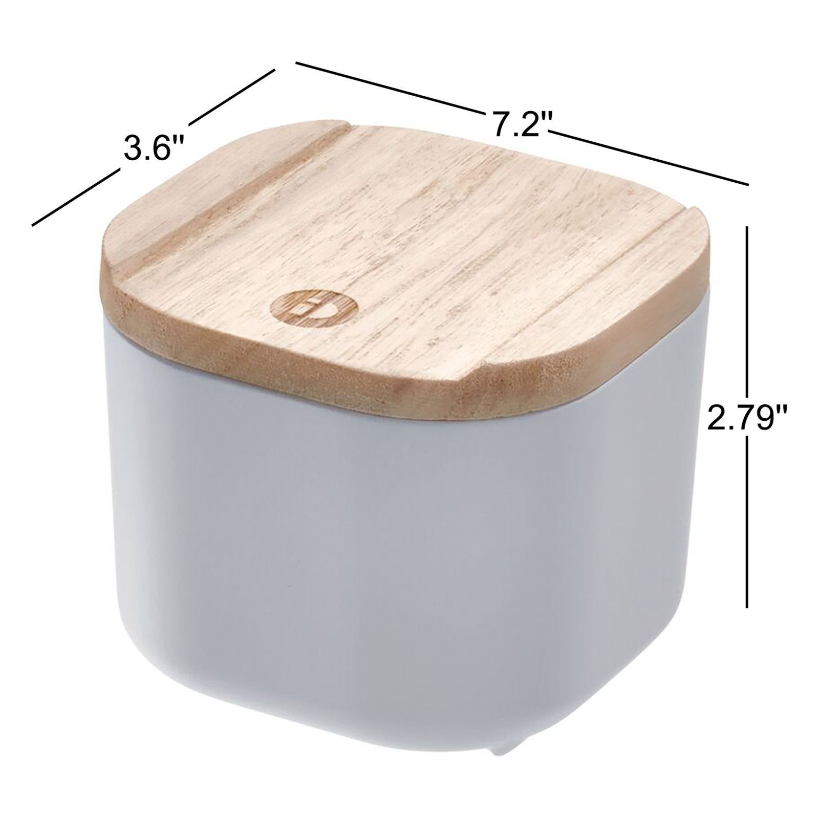 Recycled Plastic Storage Bin, 2.79" H x 3.6" W x 7.2" D