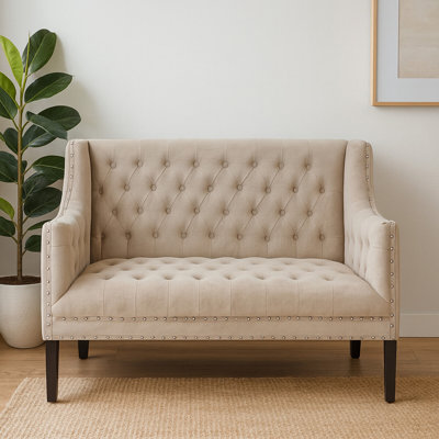 Almira Velvet Loveseat