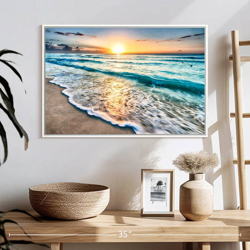 Foam Cancun Berklee, Cadre flottant blanc, 25 po x 17 po