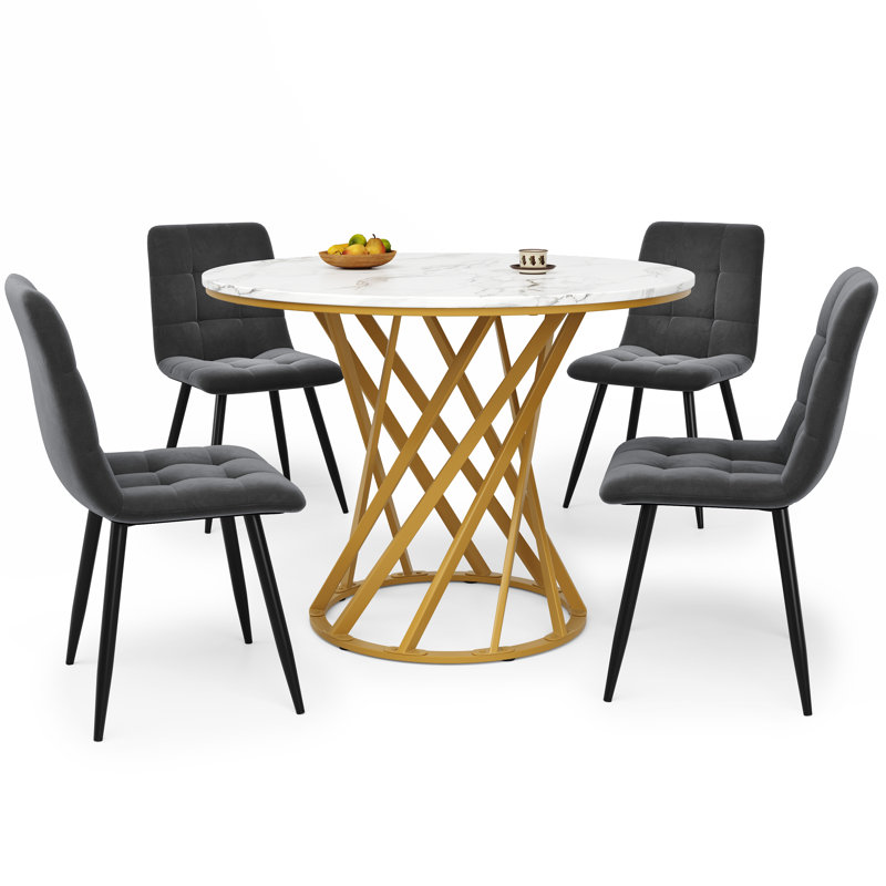 4 - Person Dining Set, Yellow