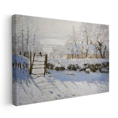 La pie, 1868-1869 - reproduction d'art sur toile