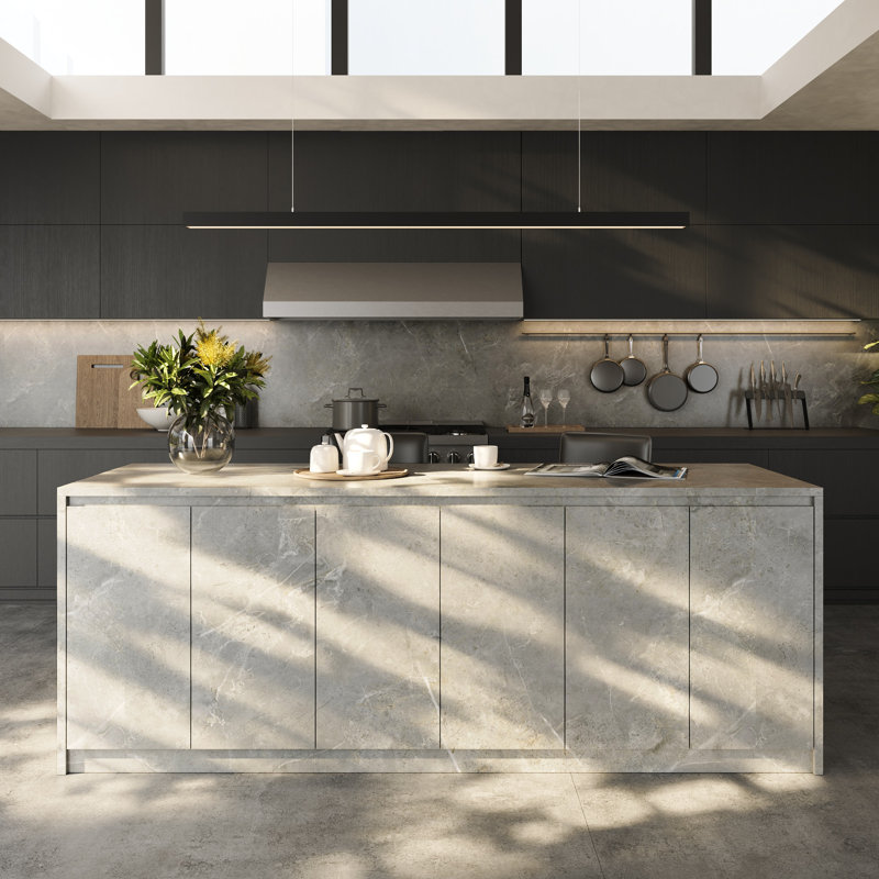 94.5"W Large Kitchen Island Double Side