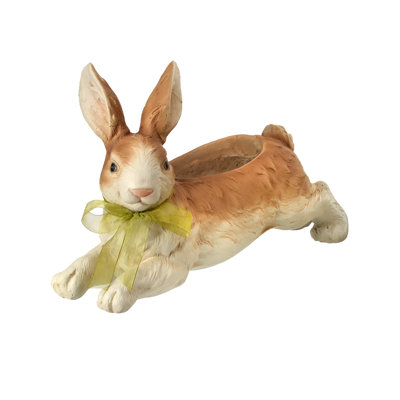 18.5" Leaping Bunny Planter 