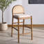 Laylie Rattan And Leather Counter Stool-1908221491