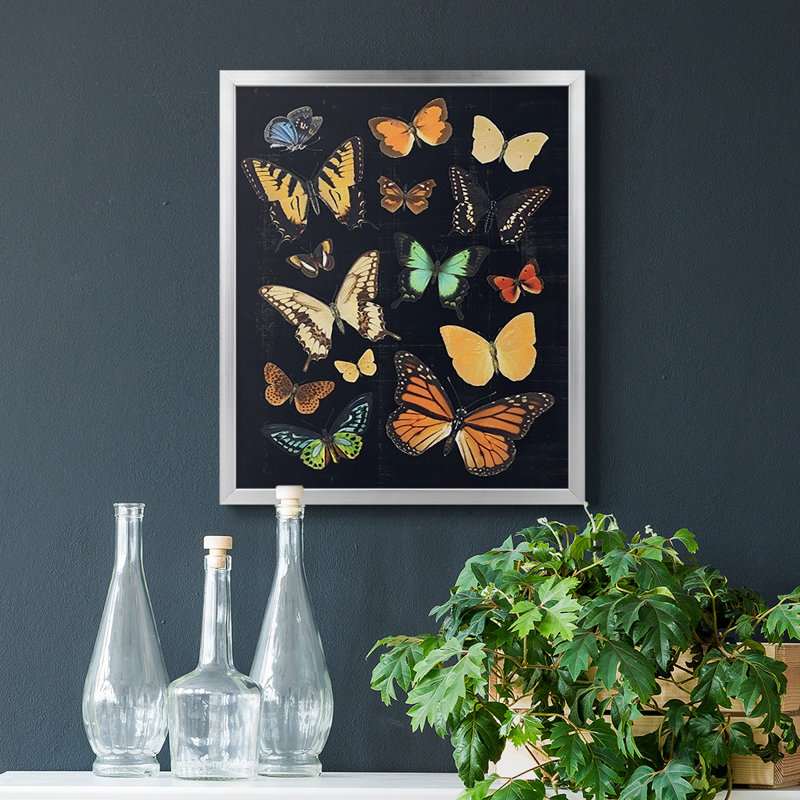 Toile encadrée de qualité supérieure Colliguré Flutter III - prêt à être accroché, Argent, H 24 po x l 20 po