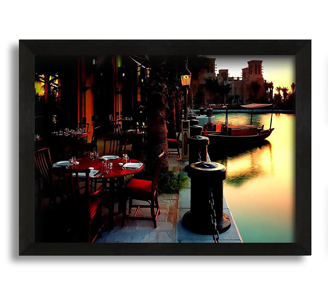 Gerahmter Fotodruck Waterway Cafes