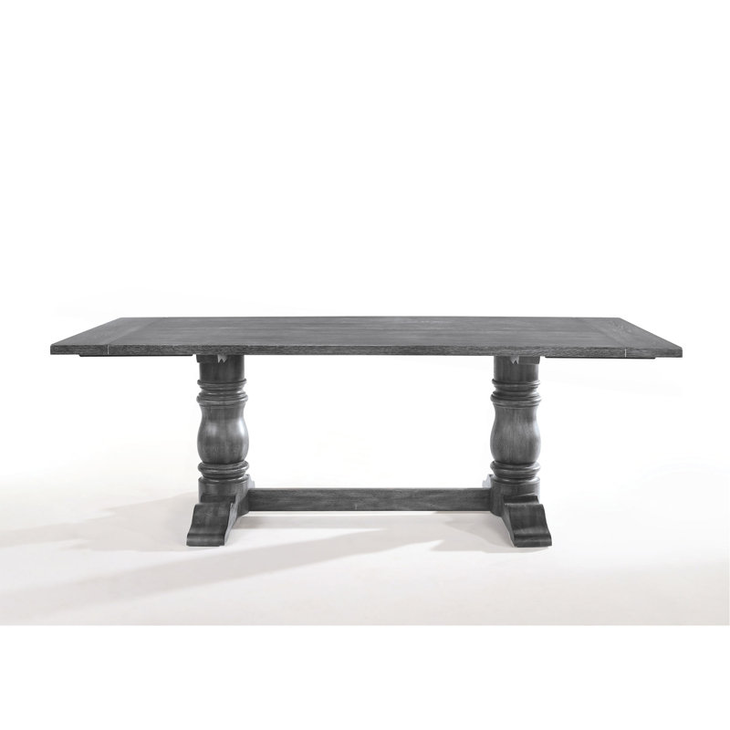 Leventis Weathered Grey Finish Dining Table
