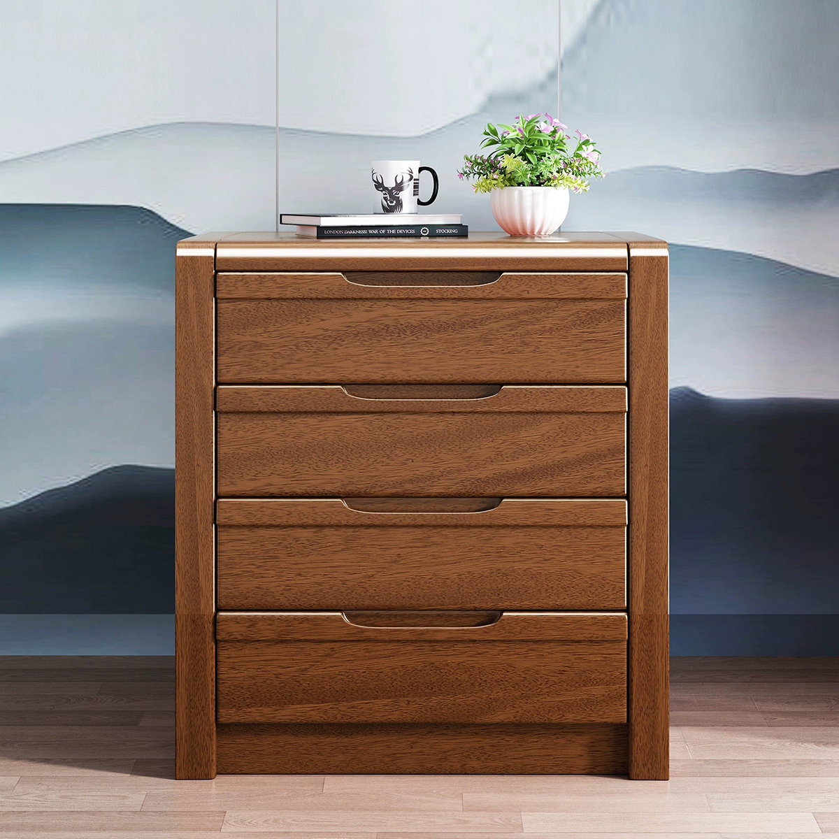 Latitude Run® Walnut Solid Wood Accent Cabinet - Wayfair Canada