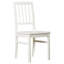 Chaise d'appoint à dossier en lattes de bois massif Littell-1594327204