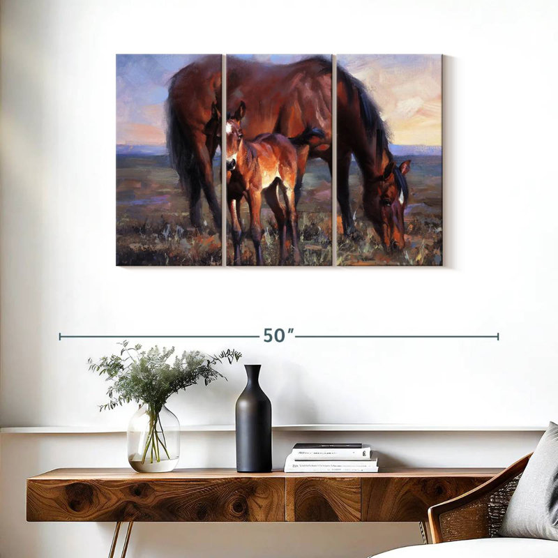 Brampt The Bay Filly, 24" H x 38" W