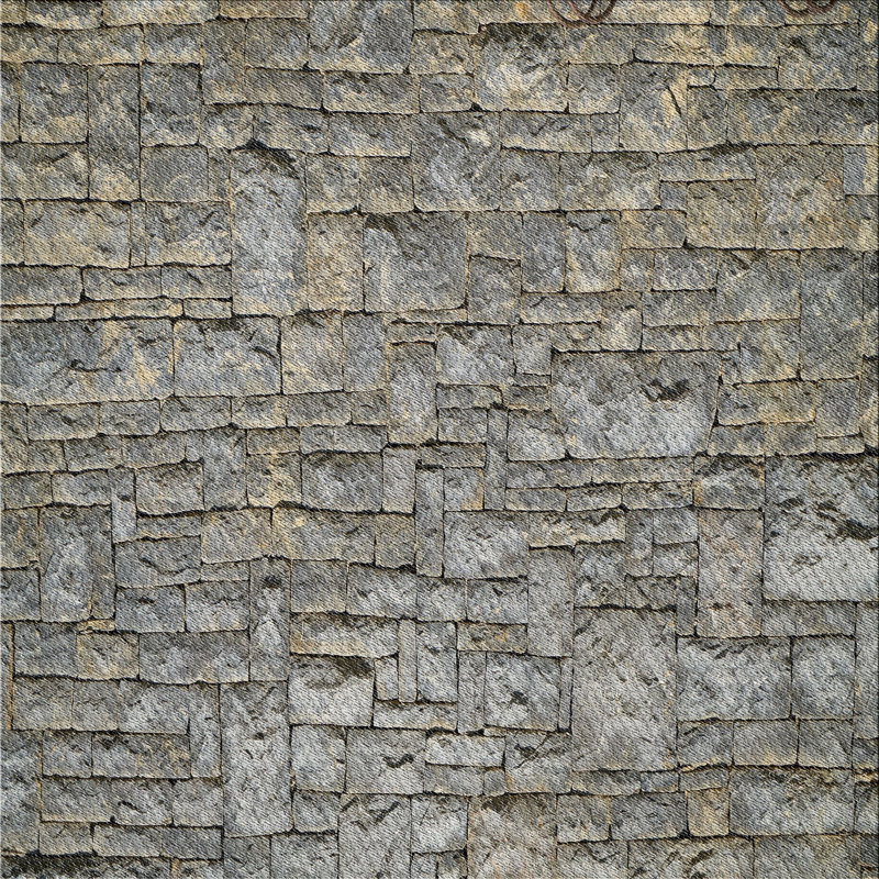 Laine tissée à la machine et Tapis décoratif gris polyester, Carré 3 pi