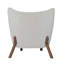 Fauteuil d'appoint rembourré sans accoudoirs