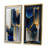 " Abstract Geode Gold And Blue Marble Shape " by Designart 2 - Pieces-1311715055-1311715053