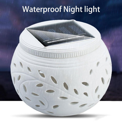 Lampe solaire d'extérieur en céramique
