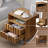 19'' W Fluted Nightstand with 2 Storage Drawers, 1 Open Shelf-1300623973