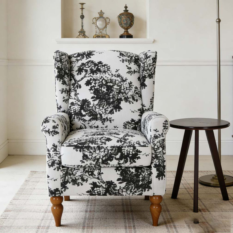 Coffee Table & Armchair Set, Antique White+Gray