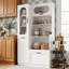 Armoire de cuisine en bois avec tiroir, étagères et porte-1261837058