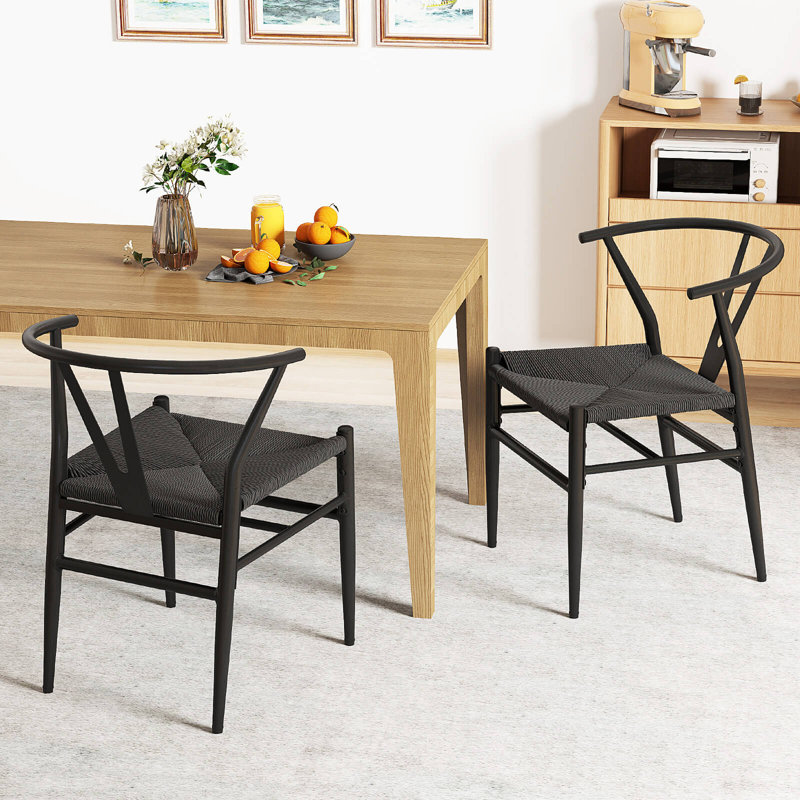 Fauteuils de cuisine Modern, 2, Noir