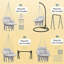 Chaise suspendue, balancelle hamac