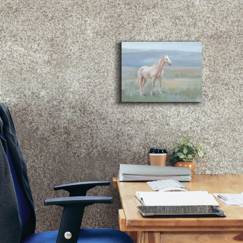 'Mountain Mare Landscape'  by Danhui Nai Canvas Wall Art