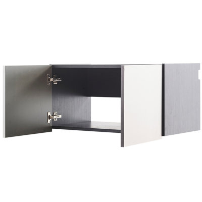 Series Garage Storage Cabinet Metallic Gray - Wall Mounted, Extra Deep, Heat And Water Resistance, Soft Closing With Mounted Design Efficient