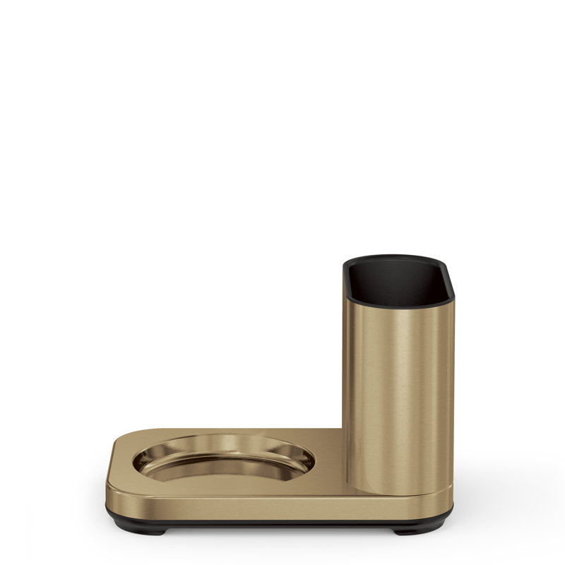 14 oz. liquid sensor pump with caddy, high-grade brass stainless steel, Brass