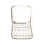 Paire de tabourets de comptoir Chic (2), tissu d'ameublement à l'eau, structure en fer, H 41,19 po, tabourets beige tendance, structure et - 2