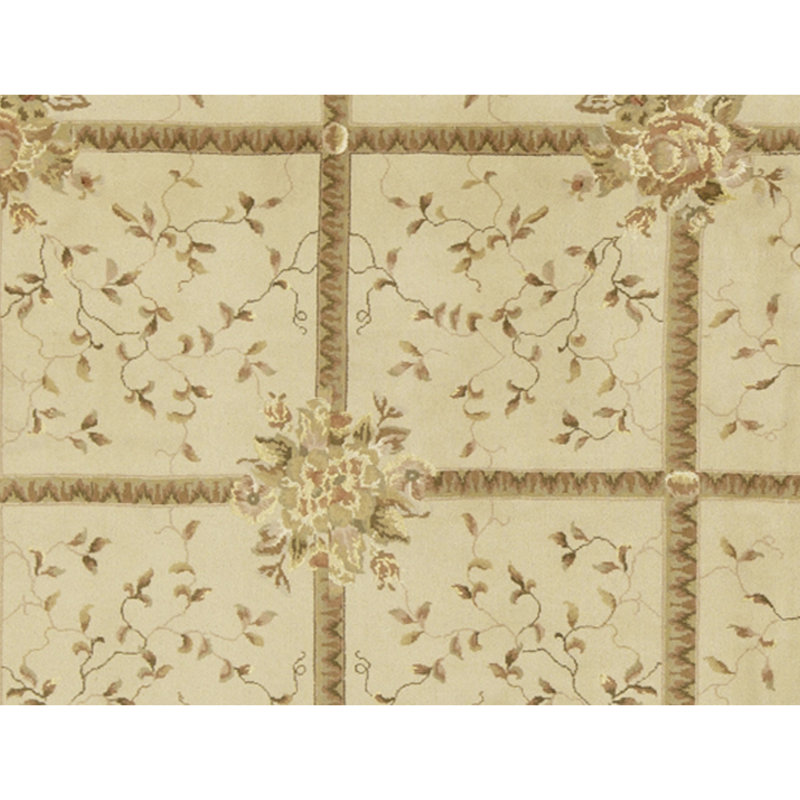 Handmade Silk and Wool Area Rug