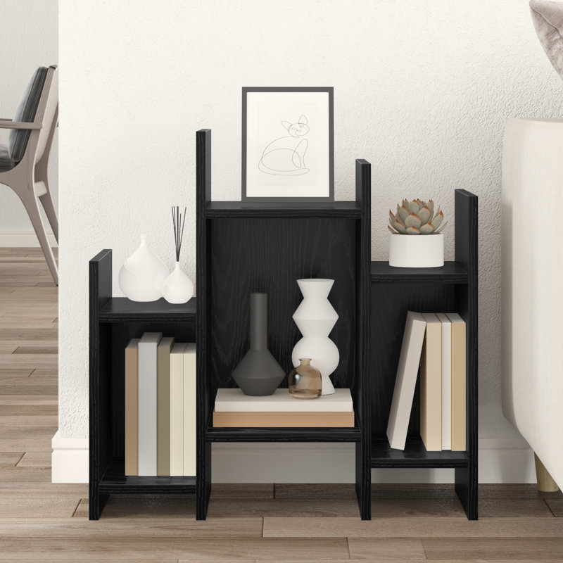 Side Cabinet 60 X 26 X 60 Cm Engineered Wood, Black Oak