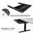 Large Under Desk Mounted Sliding Drawer With Pencil Tray And 60 Degree Tilt Panel To Pull Out, 22'' Long & 13'' Deep Large Storage Organizer For Sit Stand Workstation