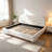  King Size Curve-Shaped Headboard Boucle Fabric Upholstered Bed Frame, With Metal Frame No Spring Box Needing Bed-1490069398-1482493237