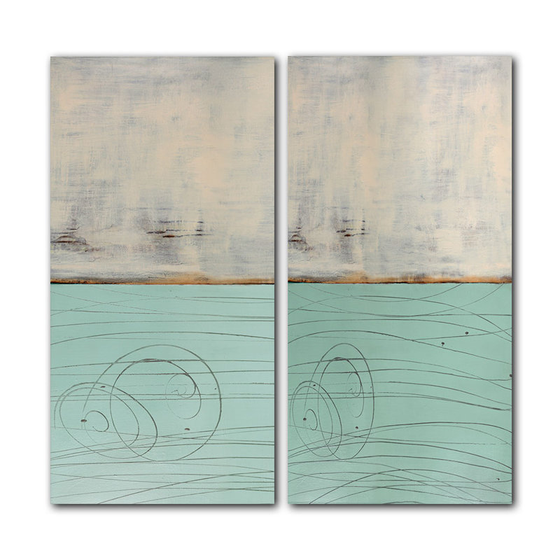 « abstract », ensemble de 2 impressions sur toiles surdimensionnées