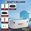 Baignoire gonflable froide à 1 personne Kodiak avec couvercle isotherme en PVC, pompe à main et trousse de réparation en gris