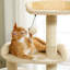 Multi-Level Cat Climbing Tower With Cat Condo, Cat Tree With Scratching Board-285491284