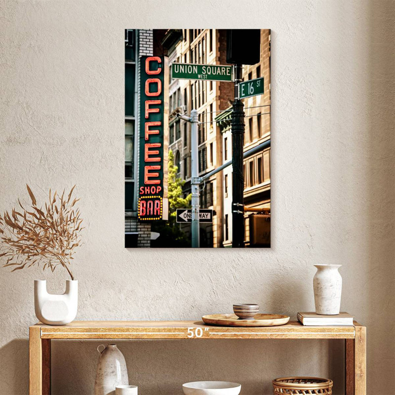 Sireci Union Square Coffee, 36" H x 24" W