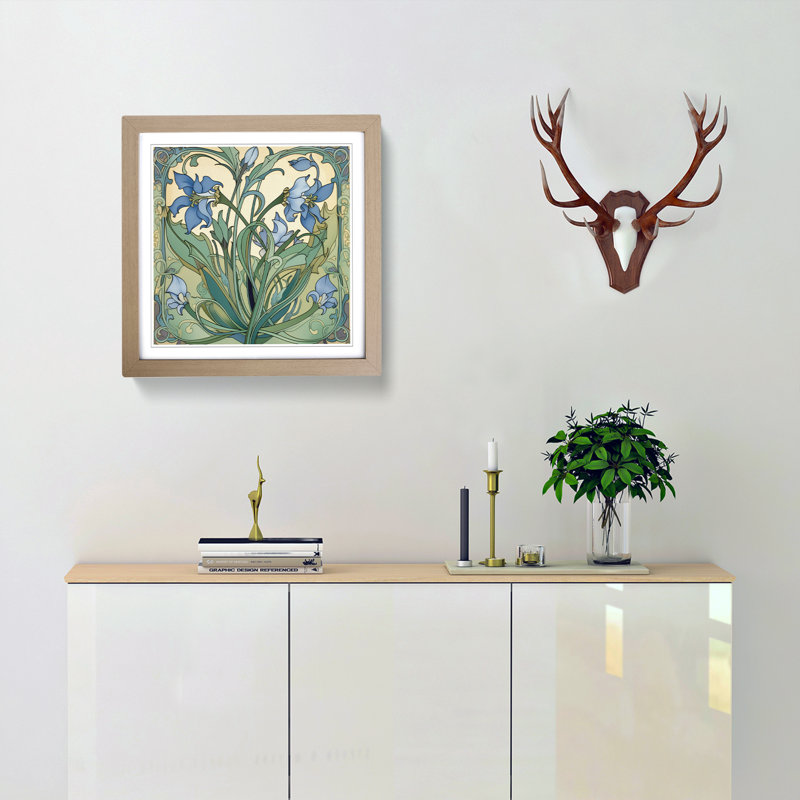 Single Picture Frame Print on Wood, Oak