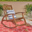 Chaise berçante inclinable résistante aux intempéries avec repose-pieds rétractable, idéale pour la détente en plein air et la durabilité.-1893635394
