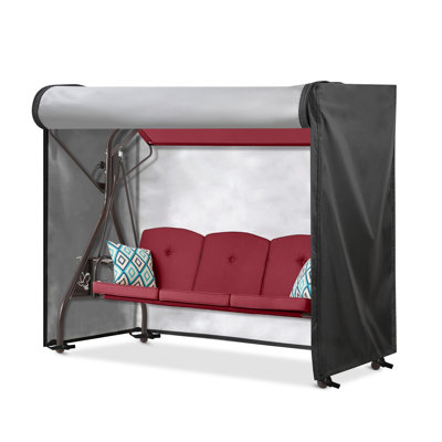 Patio Swing Cver, Heavy-duty Waterproof UV Resistant Garden Hmamock Cover by Arlmont & Co.