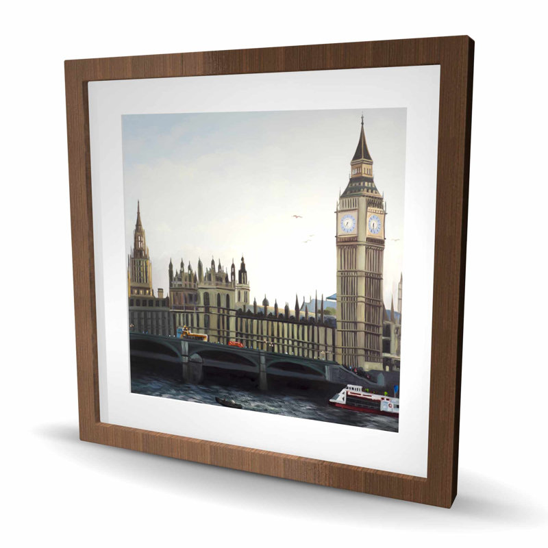 Horloge Big Ben, impression de la tour Elizabeth | Cadre encadré