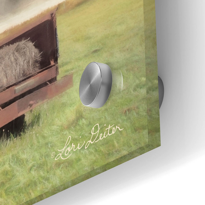 «Tioga Country Farmland» par Lori Deiter, art mural en verre acrylique, 48 po x 24 po, H 24 po x l 48 po