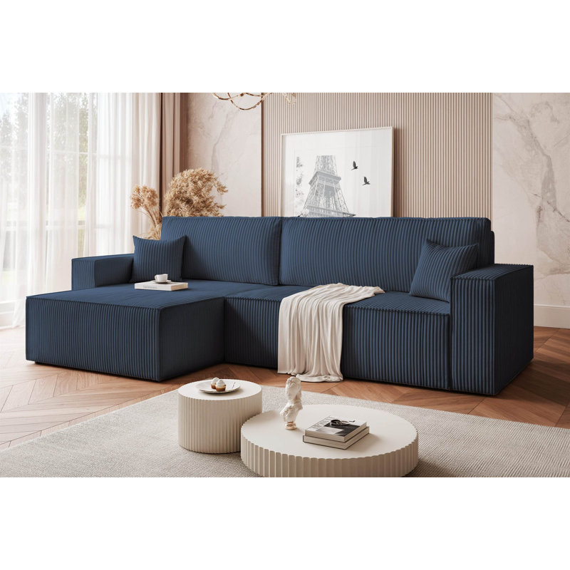 4 Seater Sofa Bed, Blue