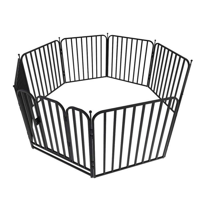 60cm H Iron Exercise Pen, 60cm H x 60cm W x 60cm D
