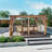 Aluminum Louvered Pergola with Adjustable Roof and Curtains-99306375-86171885